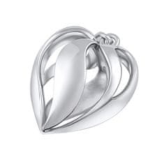 Silvego Layla srebrn obesek v obliki srca FW15131PW