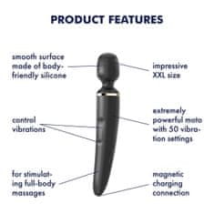 Satisfyer Vibrator Satisfyer Wand-er Woman, črn/zlat