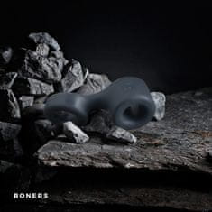 Boners Obroček za penis in razteznik za moda Boners, siv