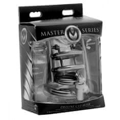 Master Series Kletka za penis z razteznim dilatorjem Deluxe