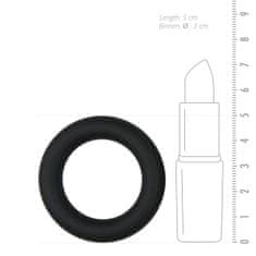 Easytoys Silikonski obroček za penis, črn - small