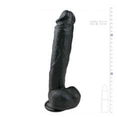 Easytoys Dildo Realistic - 26,5cm, črn