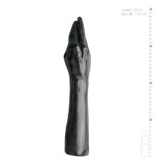 All Black Dildo v obliki roke All Black, 39 cm