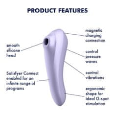 Satisfyer Sesalni vibrator Satisfyer Dual Pleasure, lila