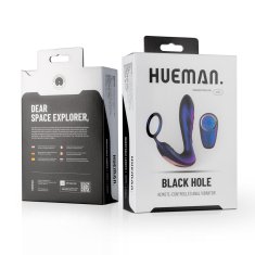 Hueman Analni vibrator z obročkom Hueman Black Hole