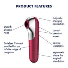 Satisfyer Sesalni vibrator Satisfyer Dual Love, rdeč