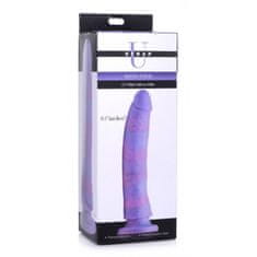 Strap U Silikonski dildo z bleščicami Magic Stick - 24 cm