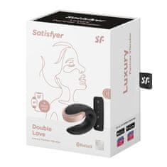 Satisfyer Vibrator za pare Satisfyer Double Love, črn