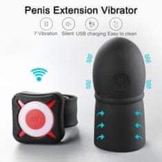 OTOUCH Vibracijski stimulator za penis Super Striker, črn