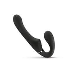 No-Parts Vibracijski strap on dildo brez pasu No-Parts - Avery, 22 cm, črn