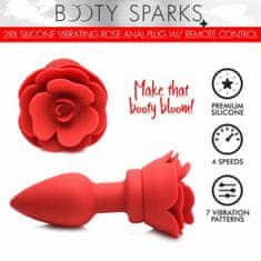 Booty Sparks Vibracijski analni čep Rose z daljincem, large