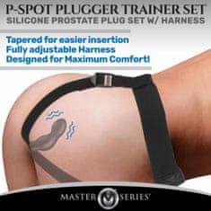 Master Series Vibrator za prostato s pasom in daljincem P-Spot Plugger