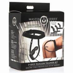 Master Series Set za prostato s pasom P-Spot Plugger