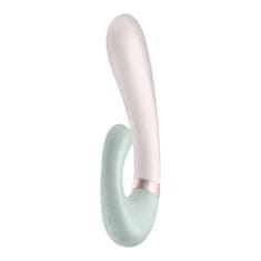 Satisfyer Rabbit vibrator z aplikacijo Satisfyer Heat Wave, bel in mint