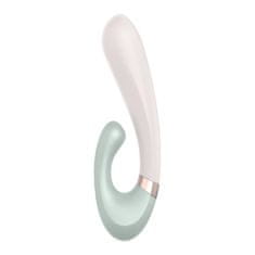 Satisfyer Rabbit vibrator z aplikacijo Satisfyer Heat Wave, bel in mint