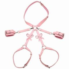 Strict Bondage Harness z mašnjami M/L, roza