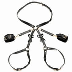 Strict Bondage Harness z mašnjami XL/2XL, črn