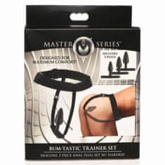 Master Series Set analnih čepov s pasom Bum-Tastic