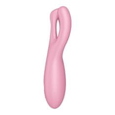 Satisfyer Stimulator klitorisa z aplikacijo Satisfyer Threesome 4, roza