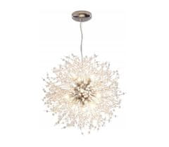 shumee Silver Deluxe viseča svetilka "pihalnik" Glamour lestenec Silver 12 Vildevik 11486