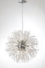 shumee Silver Deluxe viseča svetilka "pihalnik" Glamour lestenec Silver 12 Vildevik 11486