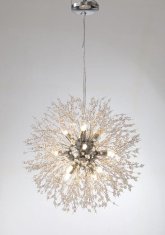 shumee Silver Deluxe viseča svetilka "pihalnik" Glamour lestenec Silver 12 Vildevik 11486