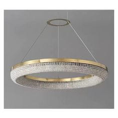Greatstore Ekskluzivni zlati lestenec Ø 90 cm s kristali DREAM Gold 23107