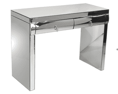 Greatstore Benetke ogledalo toaletna mizica dva predala 106x43x80cm