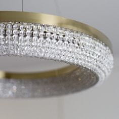 Greatstore Ekskluzivni zlati lestenec Ø 90 cm s kristali DREAM Gold 23107