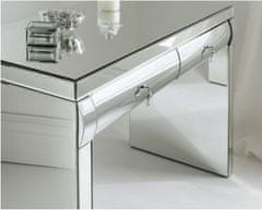Greatstore Benetke ogledalo toaletna mizica dva predala 106x43x80cm