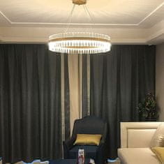 Greatstore MONAKO čudovit zlati LED lestenec s kristali Ø40 cm 11520