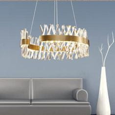 Greatstore Monte Carlo GOLD LED lestenec s čudovitimi kristali Ø60cm Crystal GOLD 11530