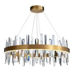 Greatstore Luxemburg Ø40 cm zlati lestenec s kristali 25889