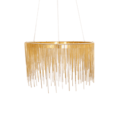 Greatstore GOLD Avenue lestenec zlate verige Ø60cm 11909