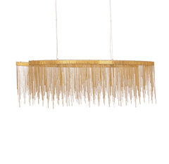 Greatstore GOLD Avenue fontana dvojni lestenec zlate verige 100cm 11911