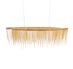 Greatstore GOLD Avenue fontana dvojni lestenec zlate verige 100cm 11911