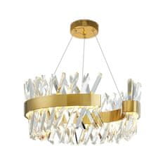 Greatstore Monte Carlo GOLD LED lestenec s čudovitimi kristali Ø60cm Crystal GOLD 11530