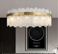 Greatstore Ekskluzivni barcelonski lestenec s kristalnimi palicami Ø 60 cm zlati 22843