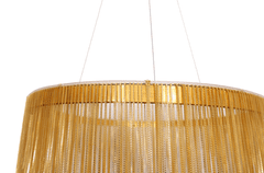Greatstore GOLD Avenue lestenec zlate verige Ø60cm 11909