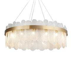 Greatstore Ekskluzivni barcelonski lestenec s kristalnimi palicami Ø 60 cm zlati 22843