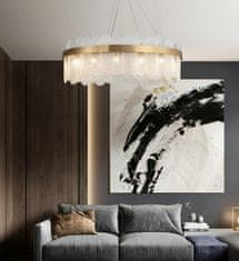 Greatstore Ekskluzivni barcelonski lestenec s kristalnimi palicami Ø 60 cm zlati 22843