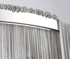 shumee Vodnjak Silver Avenue z dvojnim lestencem srebrne verige Ø80cm + Ø60cm