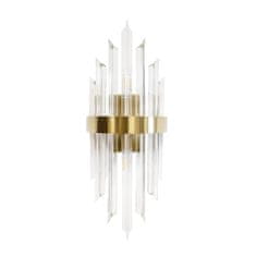 Greatstore MONAKO lepa zlata stenska svetilka s kristali V22451