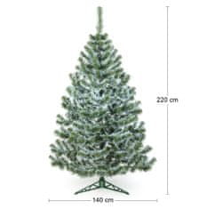 nabbi Božično drevo Christee 10 220 cm - zeleno/belo