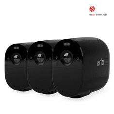 Arlo Essential zunanja varnostna kamera, 3 kosi, črna (VMC2330B-100EUS)