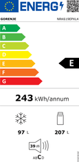 Gorenje NRK619EPXL4 kombinirani hladilnik