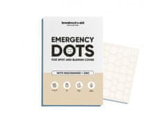 Breakout + aid Obliži proti aknam z niacinamidom in cinkom Emergency Dots 72 kos