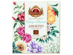 Basilur BASILUR Vintage Blossoms Assorted Mešanica čajev iz Šrilanke v vrečkah, 40x2g x1