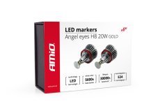 AMIO LED marker ringi markerji bmw e92 x5 x6 x1 h8 20w zlato amio-01543