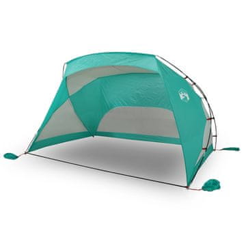 Vidaxl Šotor za na plažo zelen 274x178x170/148 cm 185T poliester
